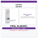 Accentra CRSL SL8828FL Exit Or Communicating Lock Mortise Latchset – Grade 1 Durability