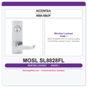 Accentra MOSL SL8828FL Exit Or Communicating Lock Mortise Latchset – Grade 1 Durability