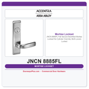 Accentra JNCN 8885FL Fail Secure Electrified Mortise Lockset – No Cylinder Override, Both Levers Locked