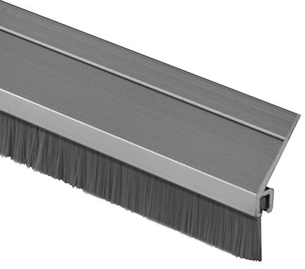 NGP A626A Nylon Brush Weatherstrip – Clear Anodized Aluminum Perimeter Seal