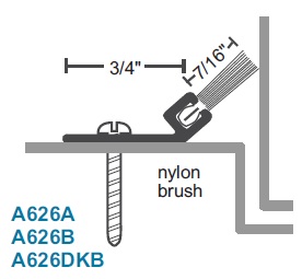 National Guard Products A626A Nylon Brush Weatherstrip