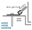 National Guard Products A626A Nylon Brush Weatherstrip