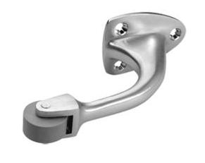 Rockwood 455 Curved Roller Stop – Satin Chrome US26D