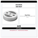 Rockwood 449 Dome Stop Riser | 2" Carpet Base for 440 & 442 Floor Stops