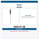 Adams Rite 4085-01-IB Aluminum Door Header Bolt – Inactive Leaf, 7'0 Door