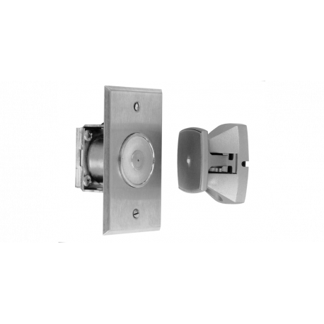 Rixson 990M Flush Wall Mount Magnetic Release – 689 Spray Aluminum