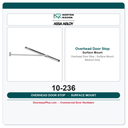 Rixson 10-236 Overhead Door Stop – Surface Mount, Medium Duty
