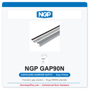 NGP GAP90N GapGuard Fire Door Head and Jamb Gap Solution - Narrow Soffit Gray Primer | National Guard