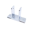 Two Ear Wall Bracket 2.5 in. Projection for 1-1/4 in. Toilet Partition Panels – Polished Chrome