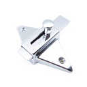 Toilet Partition Slide Latch – 2-3/4 in. Center to Center | Polished Chrome Zamac