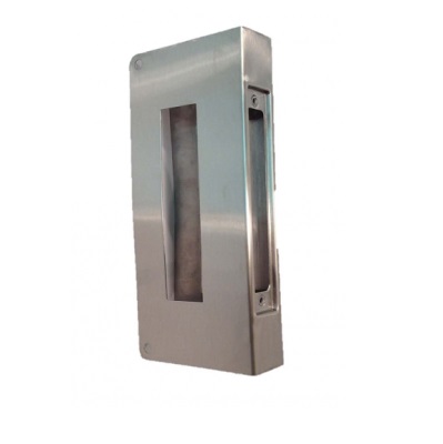 Don-Jo 514-CW Stainless Steel Wrap-Around Plate | 5x12 Mortise Escutcheon Reinforcer