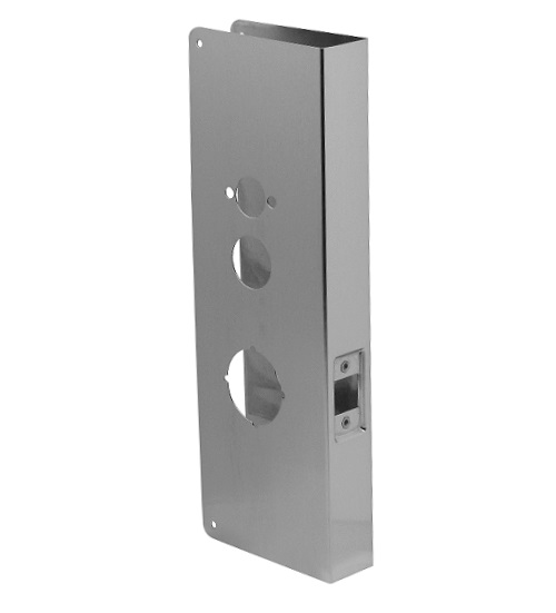 Don-Jo 15-CW Stainless Steel Wrap-Around Plate 5" x 15" | Simplex L1000 Reinforcer | US32D/630