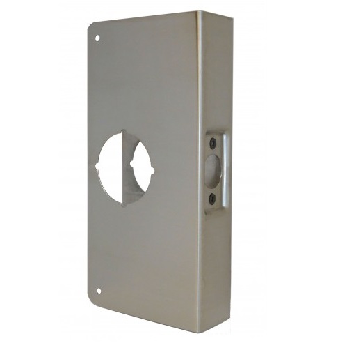 Don-Jo 3-CW Wrap-Around Plate | 1-3/8" Door, 2-3/4" Backset, 630 Stainless
