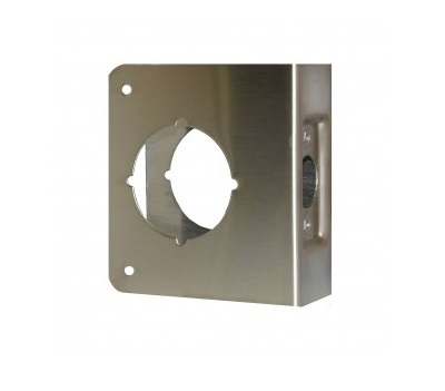 Don-Jo 71-CW Wrap-Around Plate | 1-3/8" Door, 2-3/4" Backset, US32D Satin Stainless Steel