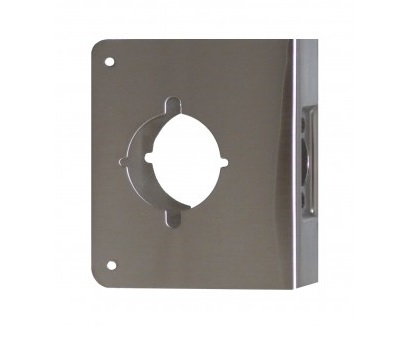 Don-Jo 75-CW Wrap-Around Plate | Stainless Steel US32D | 4-3/4" x 5-1/2" | Marks & Medeco Lever