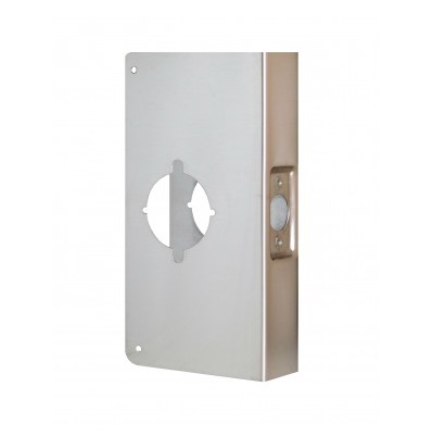 Don-Jo 95-CW Wrap-Around Plate 4-3/4" x 9" | Marks & Medeco Lever | US32D Stainless Steel