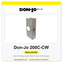Don-Jo 200C-CW Wrap-Around Plate | 2" Door | 2-3/8" Backset
