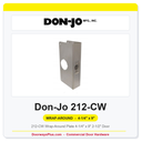 Don-Jo 212-CW Wrap-Around Plate 4-1/4" x 9" | 2-1/2" Door