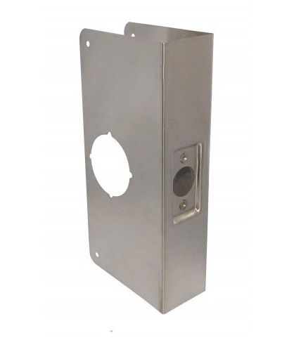 Don-Jo 214-CW Stainless Steel Wrap-Around Plate 4-1/4" x 9"