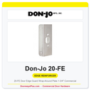 Don-Jo 20-FE Door Edge Guard | Wrap-Around Plate 1-3/4" Commercial