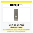 Don-Jo 25-CW Wrap-Around Plate | 5-1/8" x 15" | Yale NexTouch & Arrow Revolution