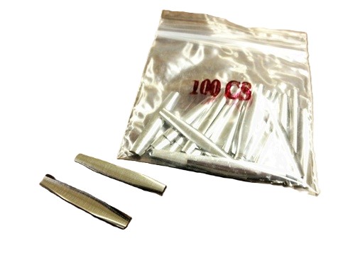 LAB SCS-100 Curved Metal Cylinder Shims for Rekeying – 100 Pack