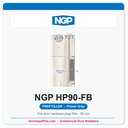 NGP HP90-FB GapGuard Flush Bolt Prep Filler - Primer Gray | National Guard