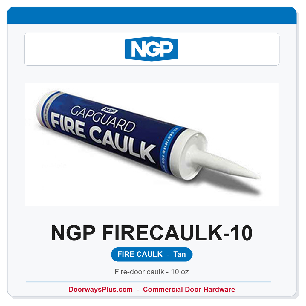 NGP GapGuard Fire Caulk 10 oz, Case of 10 - Tan | National Guard