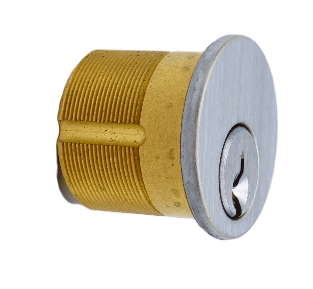 PDQ 16 Series Mortise Cylinder | 1-1/8" Cloverleaf Cam (I4201) | US26D Satin Chrome