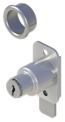 Hager 9268 Bypass Sliding Door Lock US2C Zinc Plated 3/4"-1-3/4" Doors