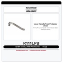 Rockwood R111LPB Lever Handle Trim Protector | Satin Stainless US32D