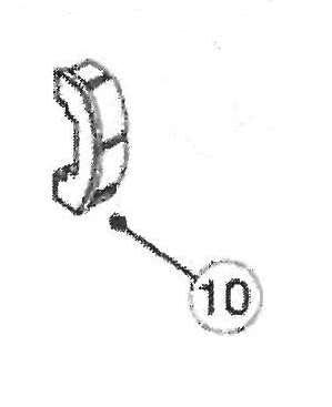 Corbin Russwin 650F18-9 Black Nylon Bar Cap - For ED4000 & ED5000 Series
