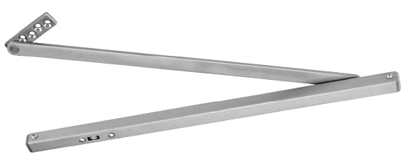 ABH 4411 US32D Overhead Door Stop & Hold Open | Medium Duty Surface Mount | Satin Stainless Steel