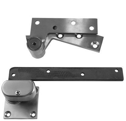 ABH 0147 Heavy-Duty 3/4" Offset Pivot Set Floor Mount US32D | 600 lb