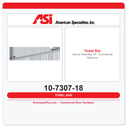ASI 10-7307-18 Round Towel Bar 18" – Commercial Restroom
