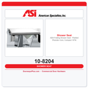 ASI 10-8204 ADA Folding Shower Seat – Padded Phenolic Core, Compact 18"W