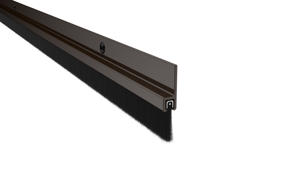 Pemko 18061DNB Nylon Brush Sill Sweep – Dark Bronze Anodized, 36" or 48"