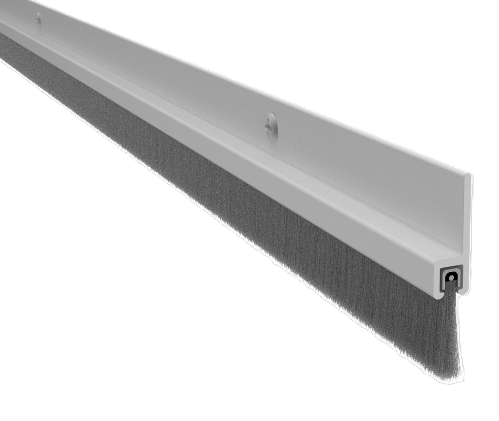 Pemko 18062CNB Aluminum Nylon Brush Astragal 84" Grey