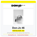 Don-Jo 46 Foot Pull Plate | 630 Satin Stainless Steel | Hands-Free