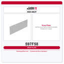 Corbin Russwin 597F58 Drop Plate – DC3000 & DC6000 Parallel Arm Closers