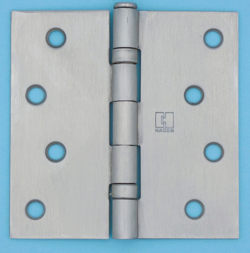 Hager BB1541 4x4 Ball Bearing Hinge Square Corner US32D Satin Stainless