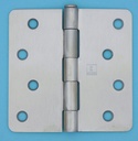 Hager RC1541 4" x 4" Plain Bearing Hinge with 1/4" Radius Corners