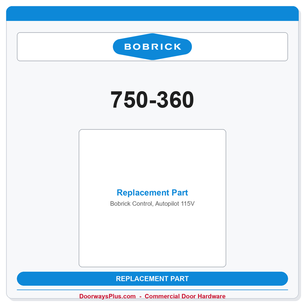 Bobrick 750-360 Control, Autopilot 115V