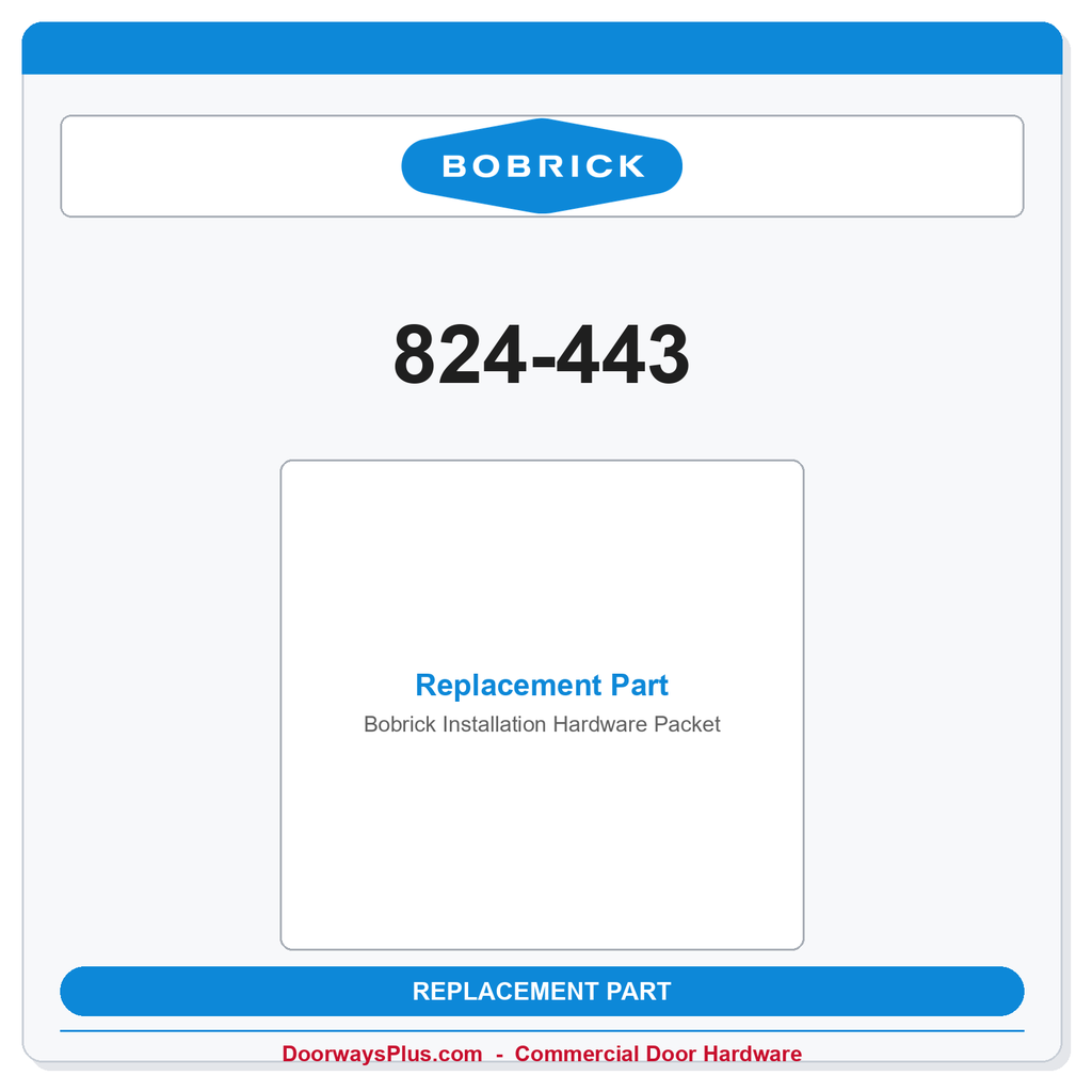 Bobrick 824-443 Installation Hardware Packet