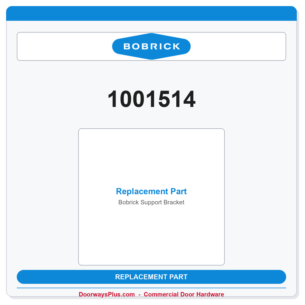 Bobrick 1001514 Support Bracket – Toilet Partition Replacement Part