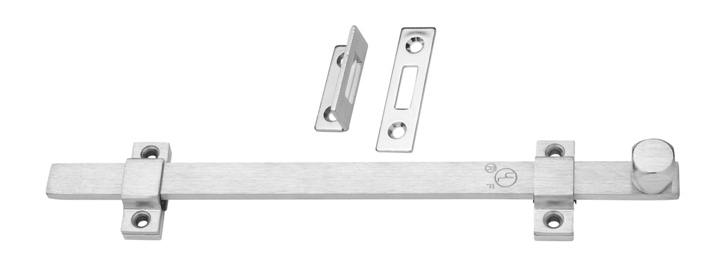 Rockwood 580 Surface Door Bolt 12" – Satin Chrome (US26D)