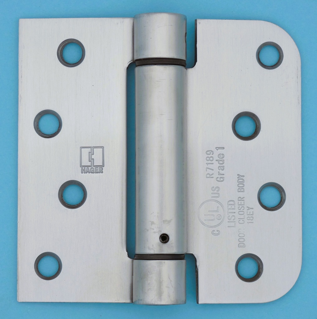 Hager 1764 4 x 4 Residential Stainless Steel Spring Hinge 