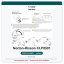 Norton CLP8501 Surface Door Closer | CloserPlus Arm | Full Cover | Finish 689