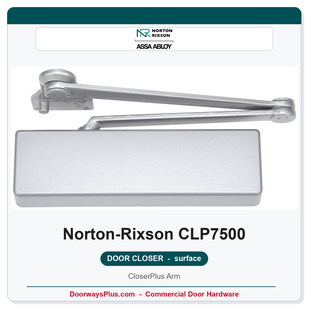 Norton CLP7500 Institutional Surface Door Closer | CloserPlus Parallel Arm | ANSI Grade 1