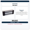 Securitron M62BD Magnalock 1,200 lb | Direct mount